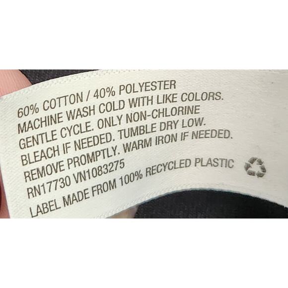 A New Day Navy Blue Lightweight Jacket XL Hip Length Zip & Button Front Pockets - Picture 7 of 7